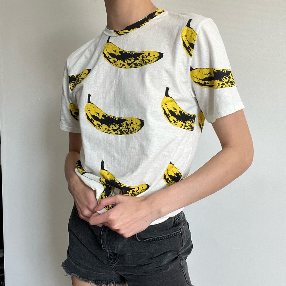 Libertine Crewneck Velvet Banana T-Shirt size M